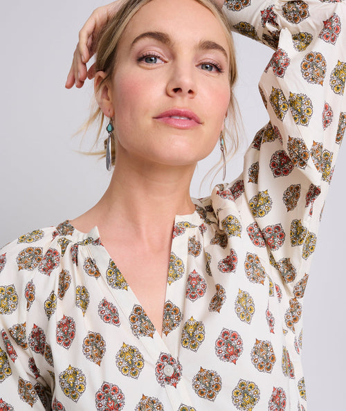 Cotton Raglan Sleeve Carrie Shirt