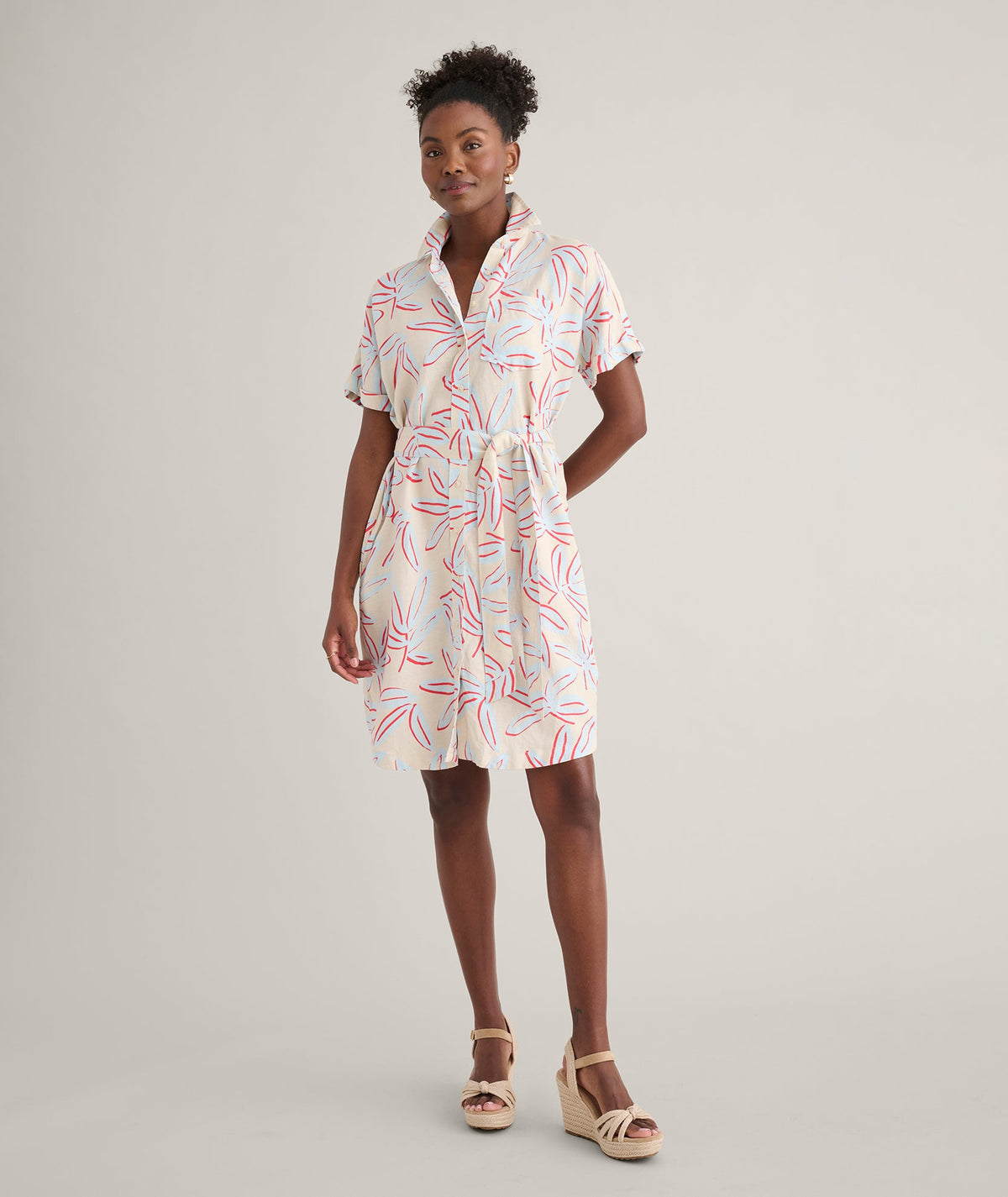 Linen Blend Betty Dress