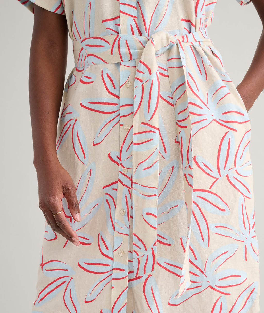 Linen Blend Betty Dress