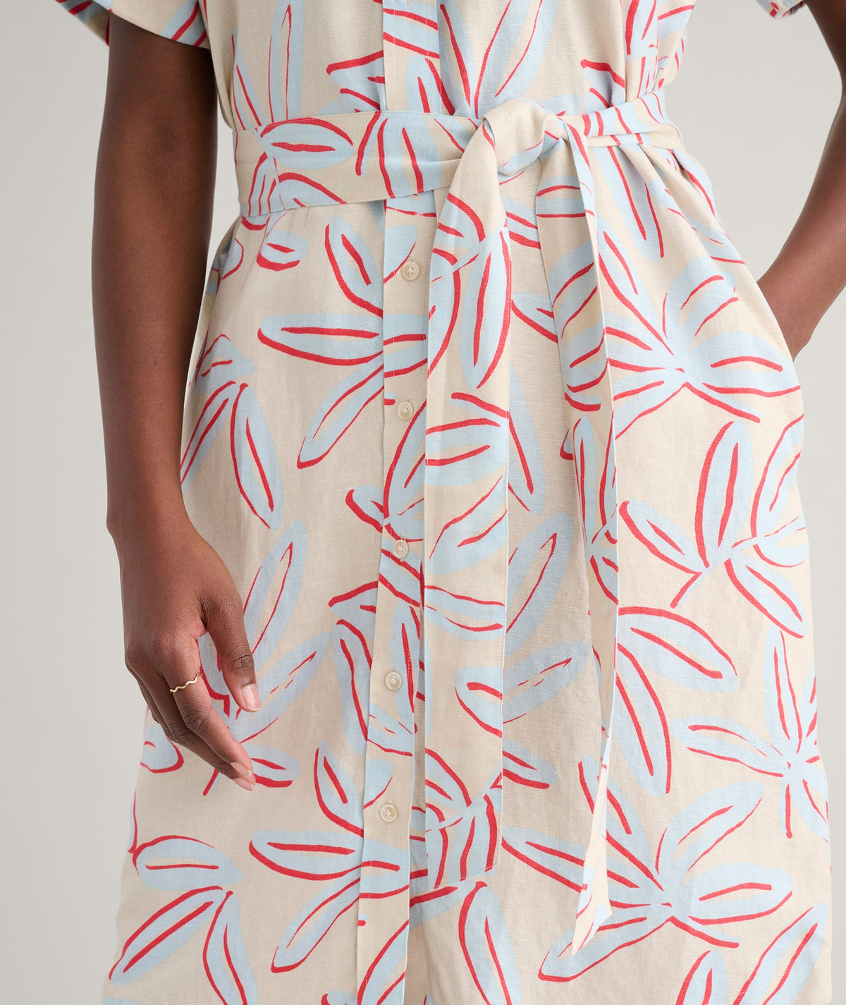 Linen Blend Betty Dress