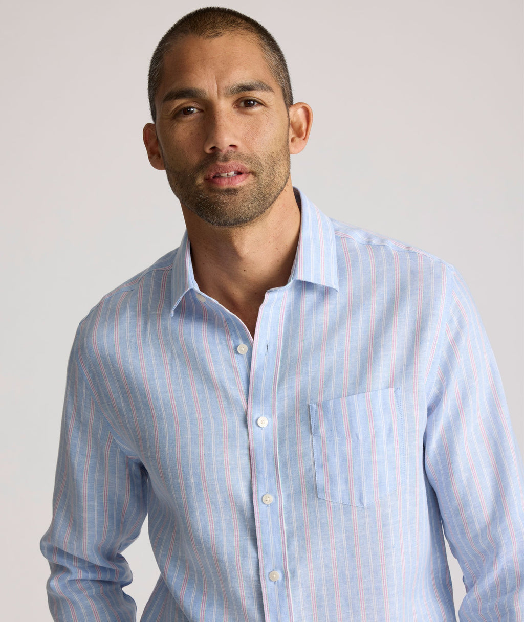 Wrinkle-Resistant Linen Boyd Shirt - FINAL SALE
