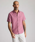 Wrinkle-Resistant Linen Short-Sleeve Cameron Shirt