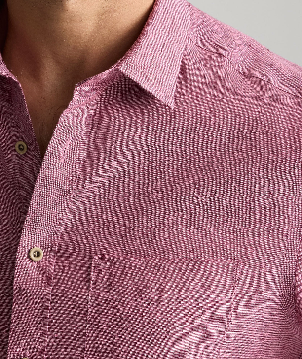 Wrinkle-Resistant Linen Short-Sleeve Cameron Shirt