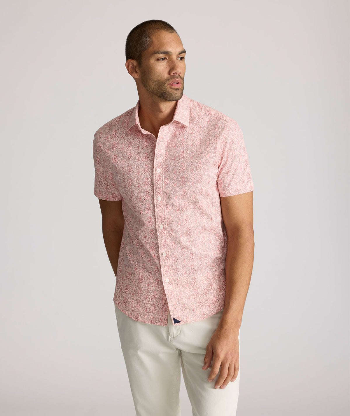 Stretch Cotton Short-Sleeve Coldwell Shirt