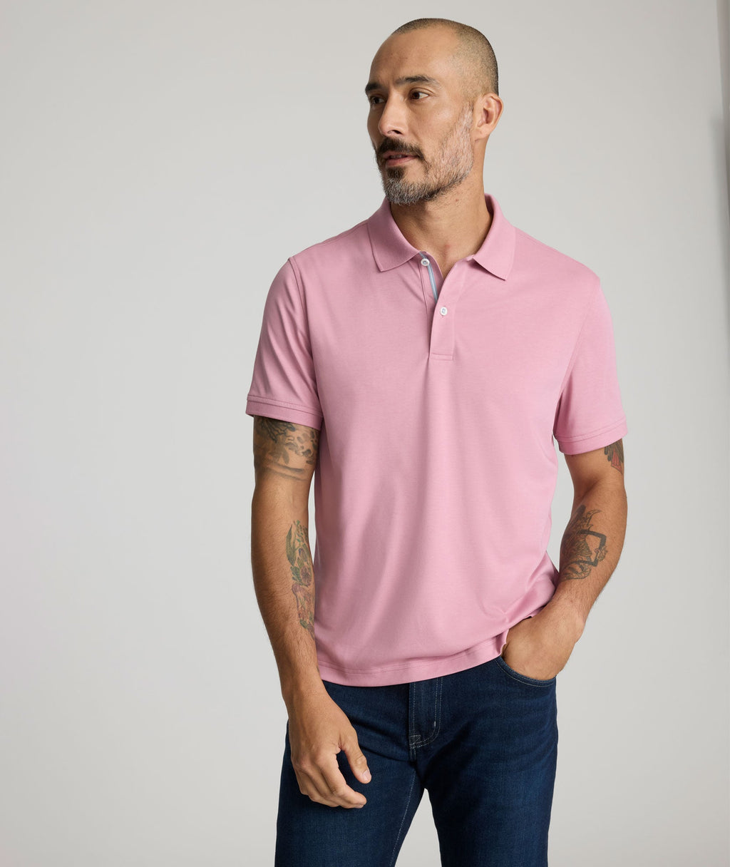 Wrinkle-Free Damaschino Polo