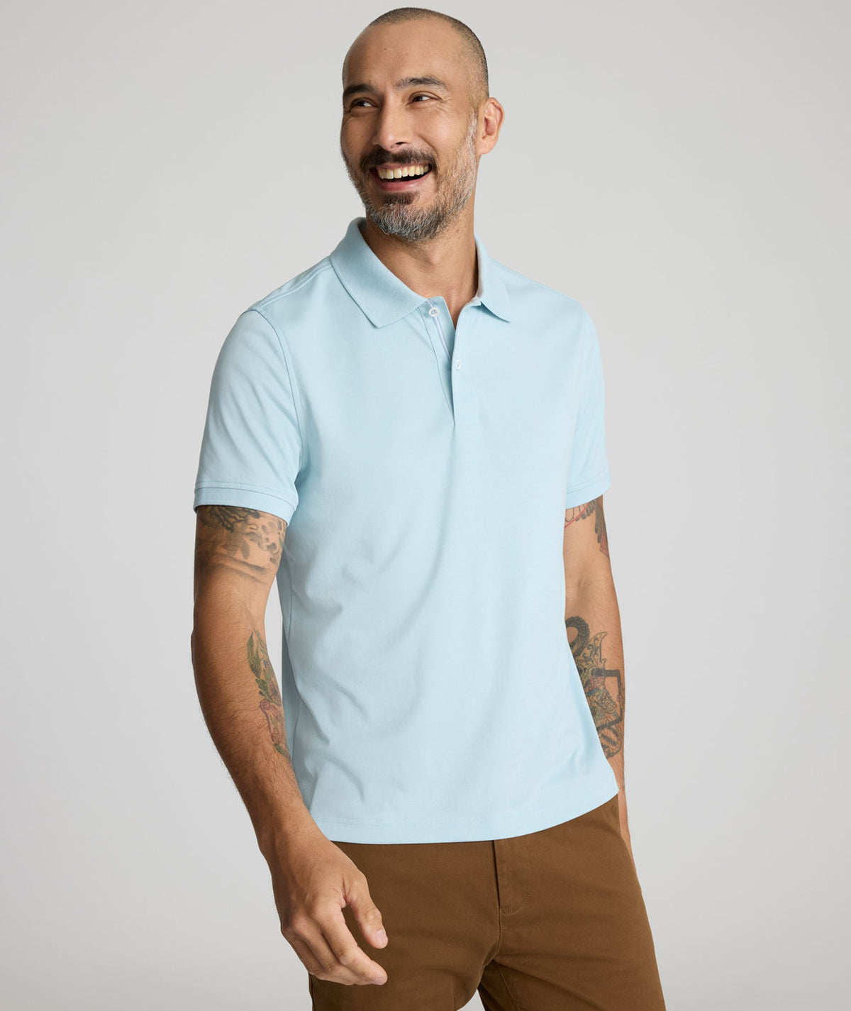 Wrinkle-Free Damaschino Polo