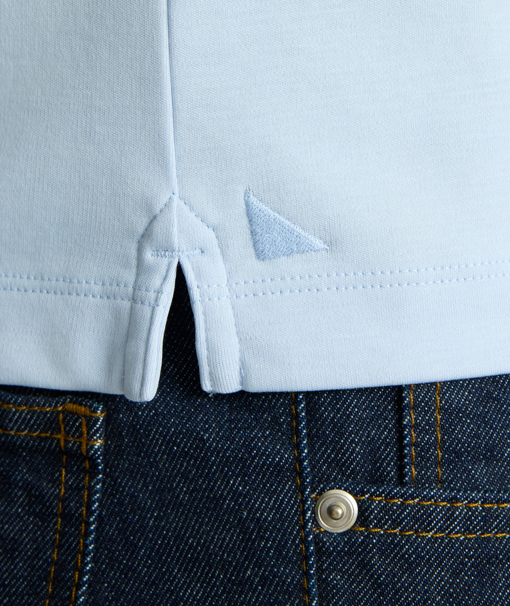 Wrinkle-Free Damaschino Long-Sleeve Polo