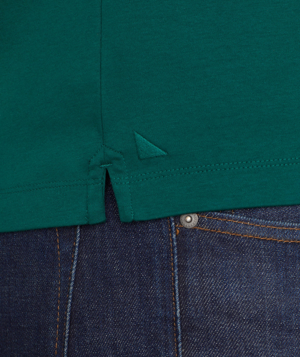 Wrinkle-Free Long-Sleeve Damaschino Polo - FINAL SALE