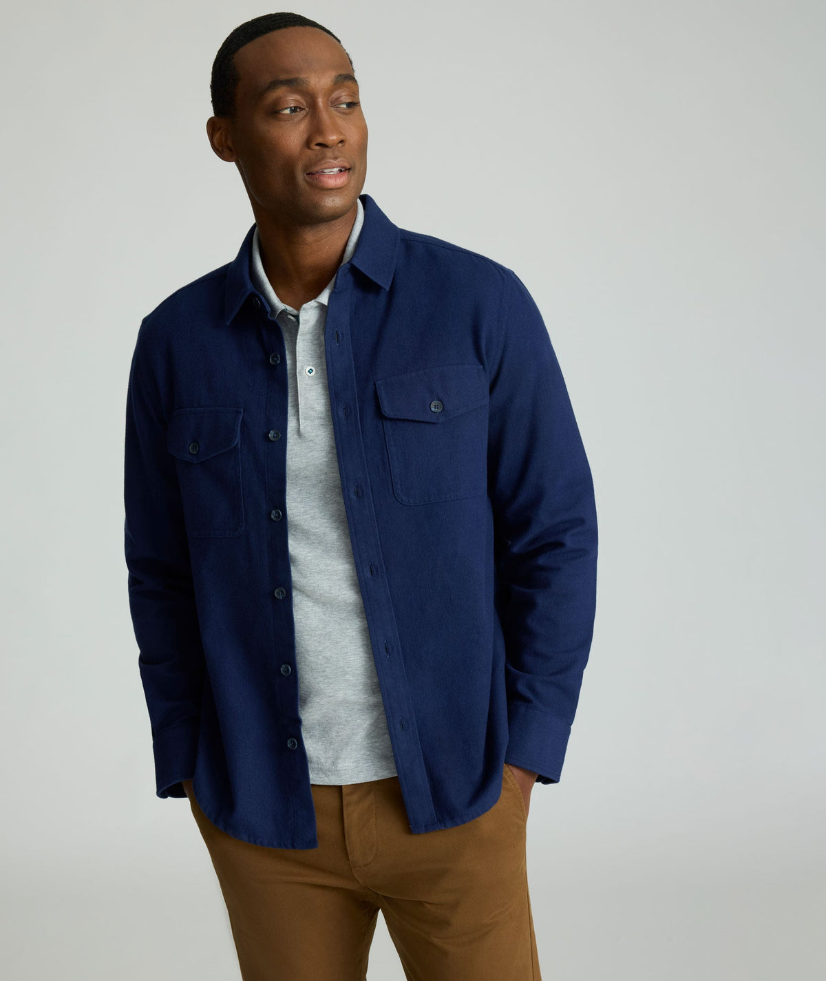 Brushed Overshirt