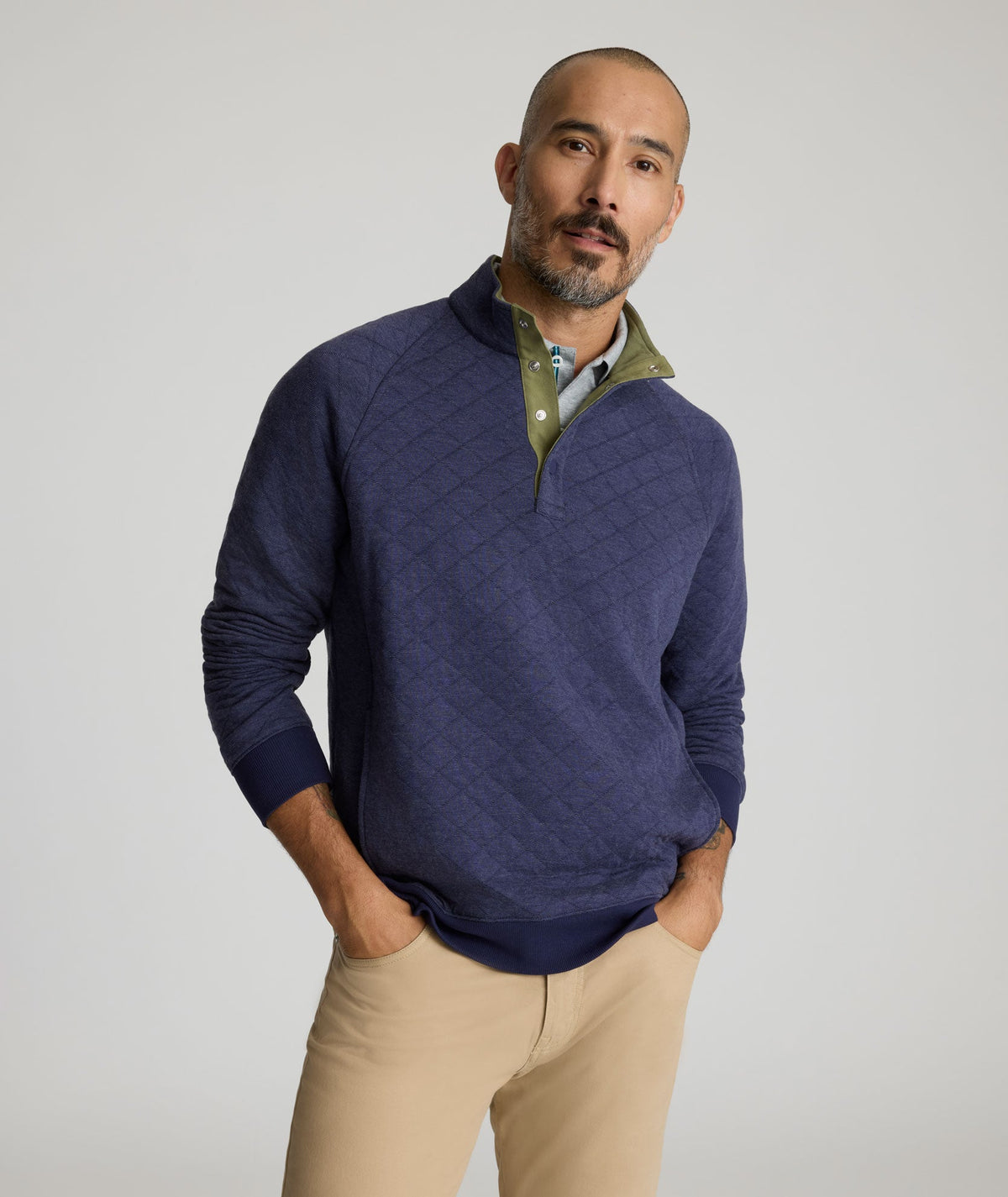 Quilted Pullover