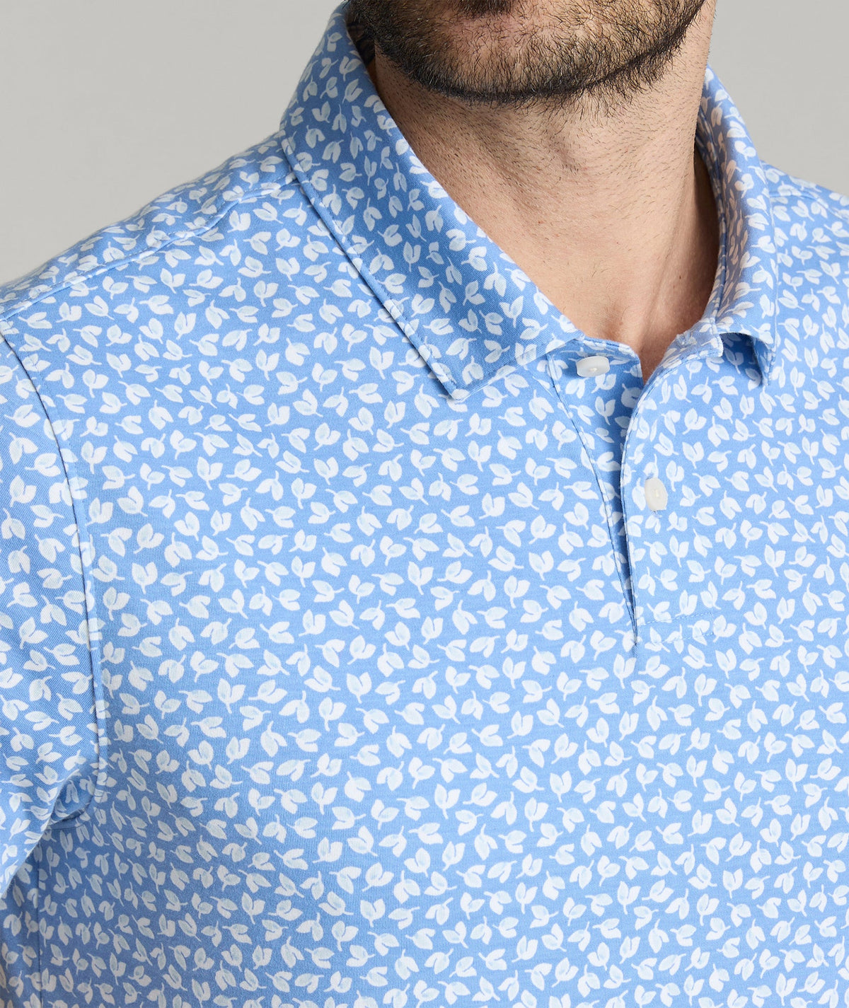 Wrinkle-Free Printed Damaschino Polo - FINAL SALE