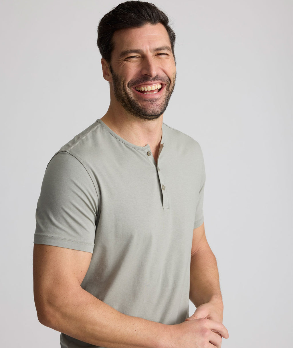 EcoSoft™ Short-Sleeve Henley