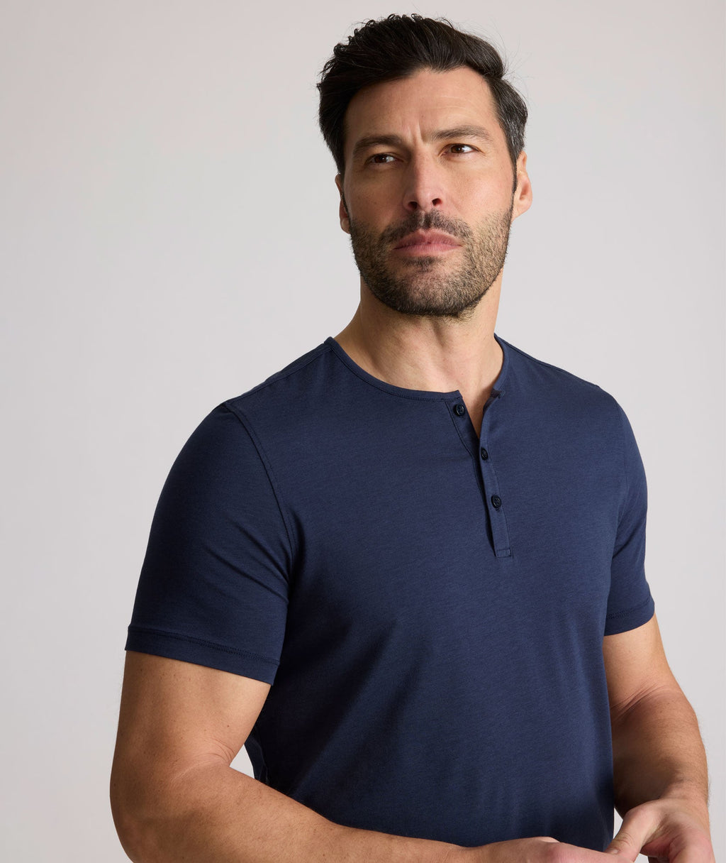 EcoSoft™ Short-Sleeve Henley
