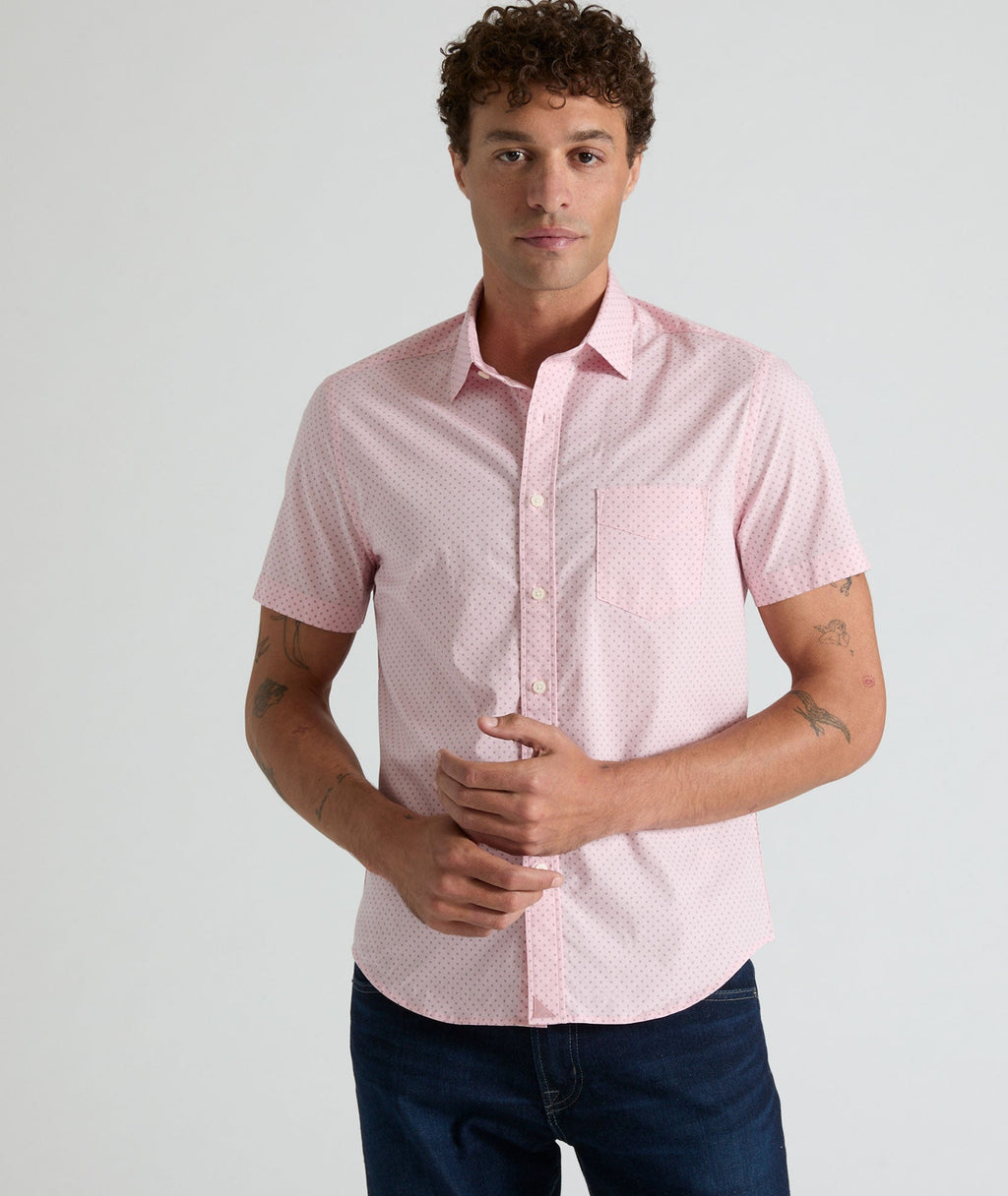 Stretch Cotton Short-Sleeve Ingram Shirt - FINAL SALE