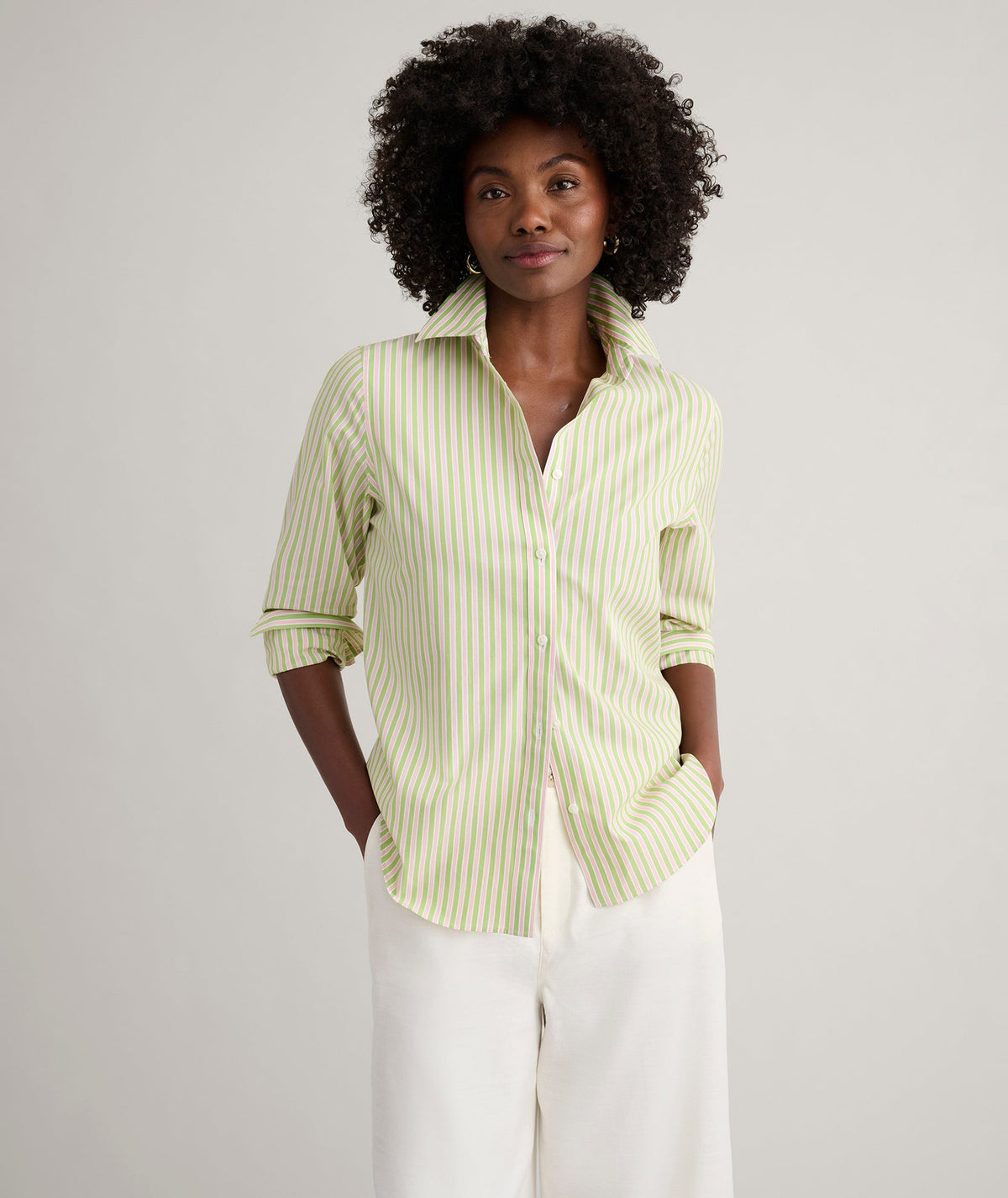 Wrinkle-Free Stretch Cotton Classic Fit Isabella Shirt