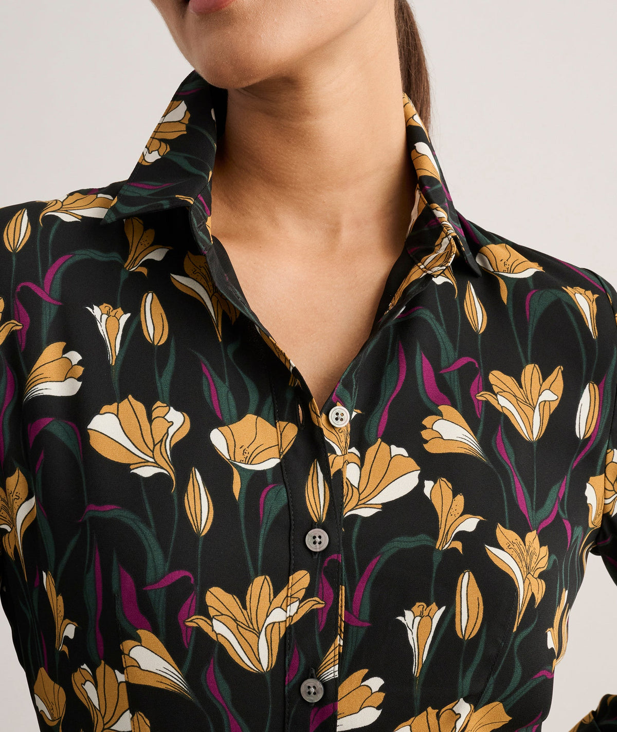 Pleated Janice Midi Shirt Dress