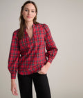 Stewart Plaid Popover Joy Shirt - FINAL SALE