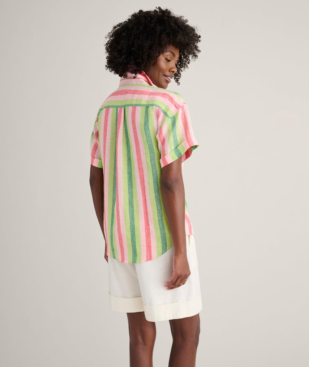 Linen Short Sleeve Juno Shirt