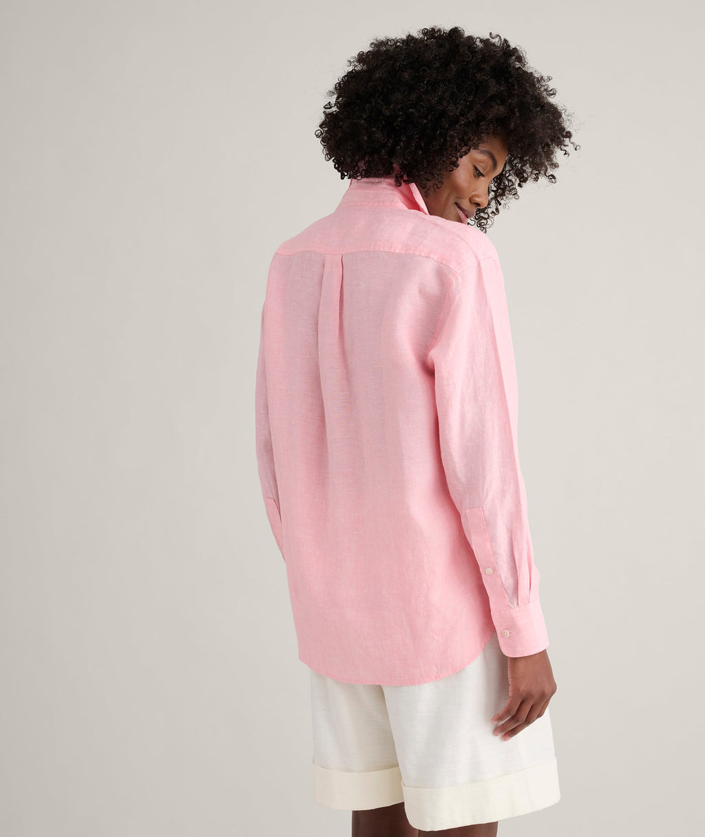 Wrinkle-Resistant Linen Relaxed Fit Melanie Shirt