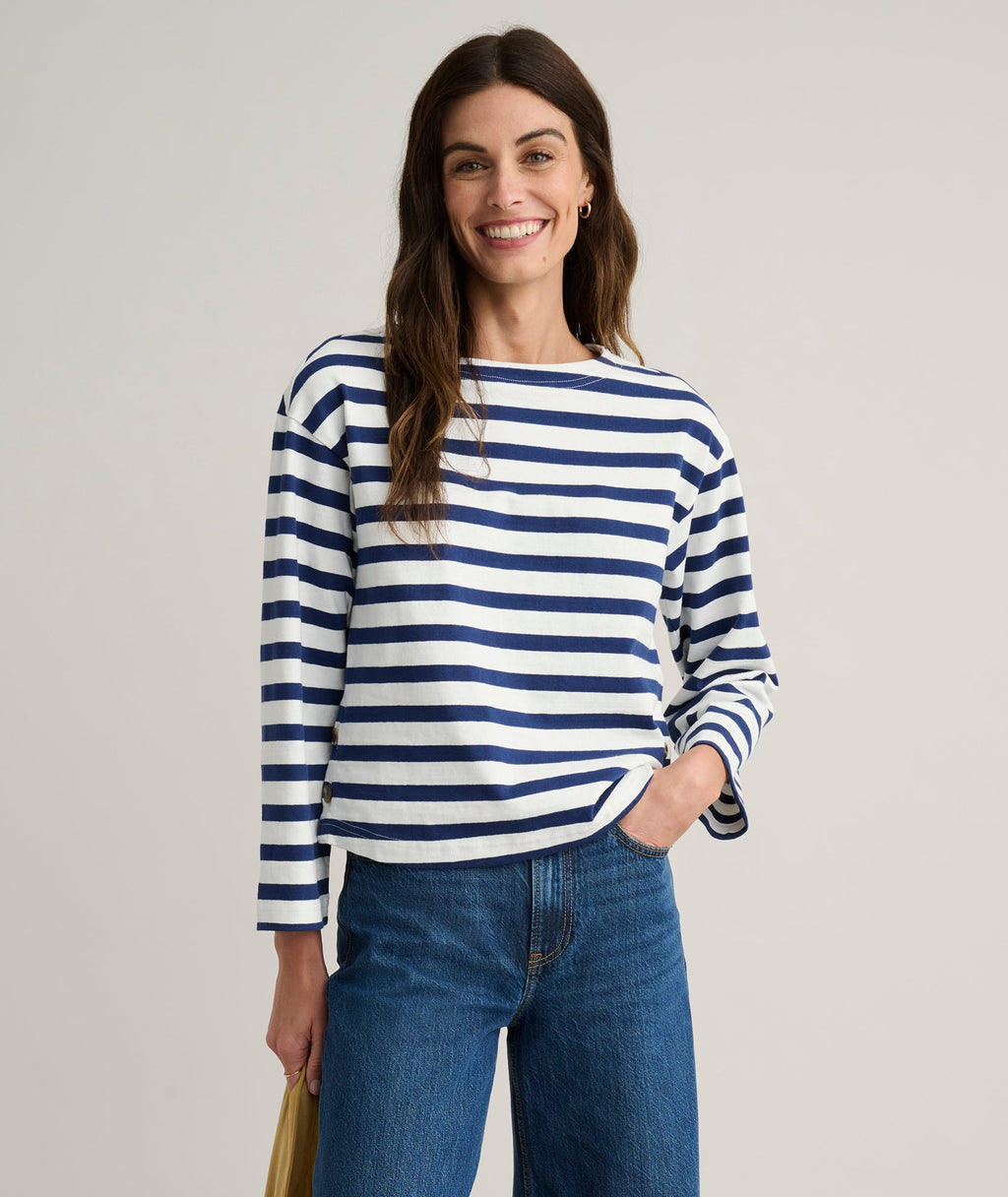 Cotton Jersey Mille Stripe Tee