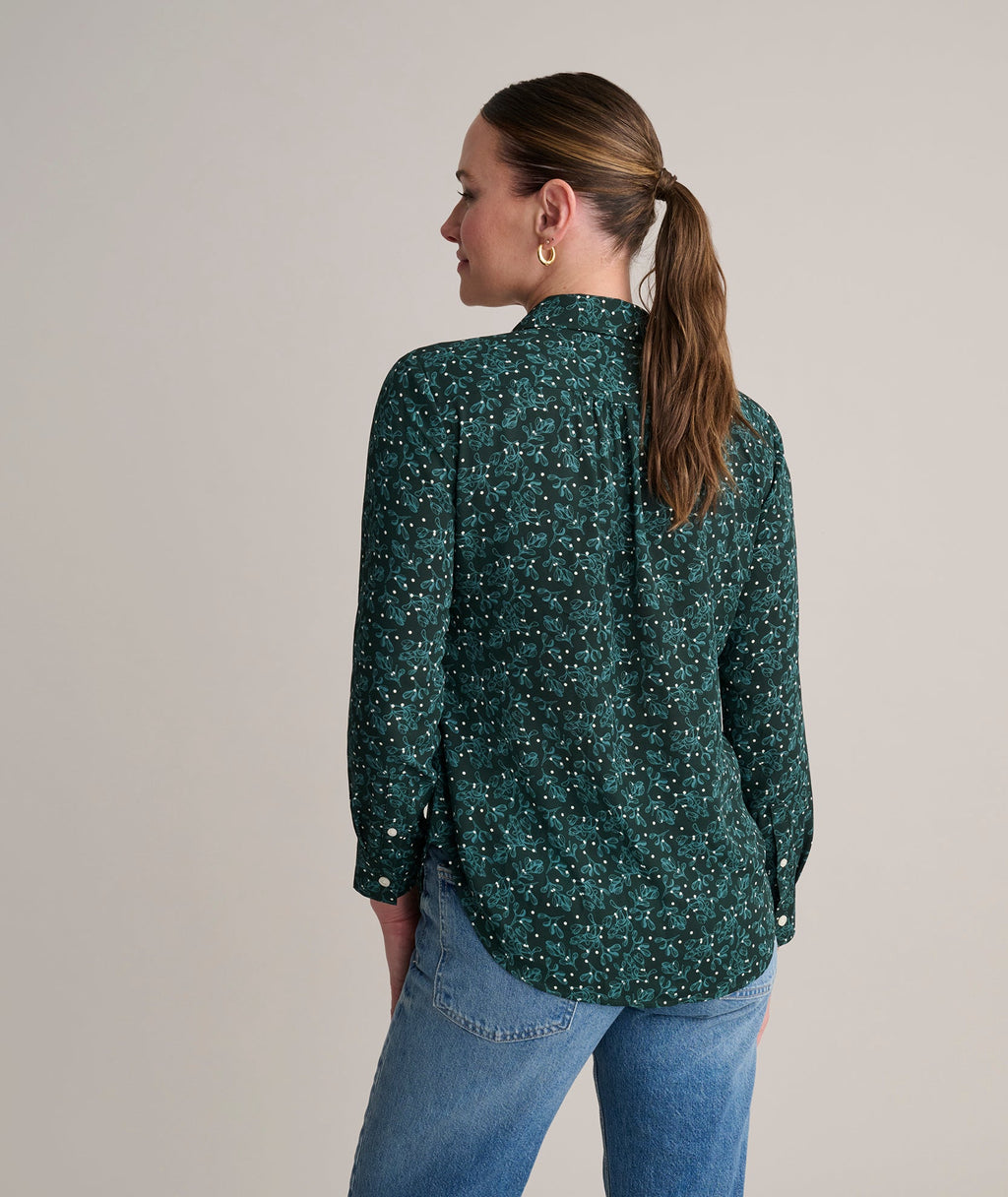Holly Print Natalie Shirt