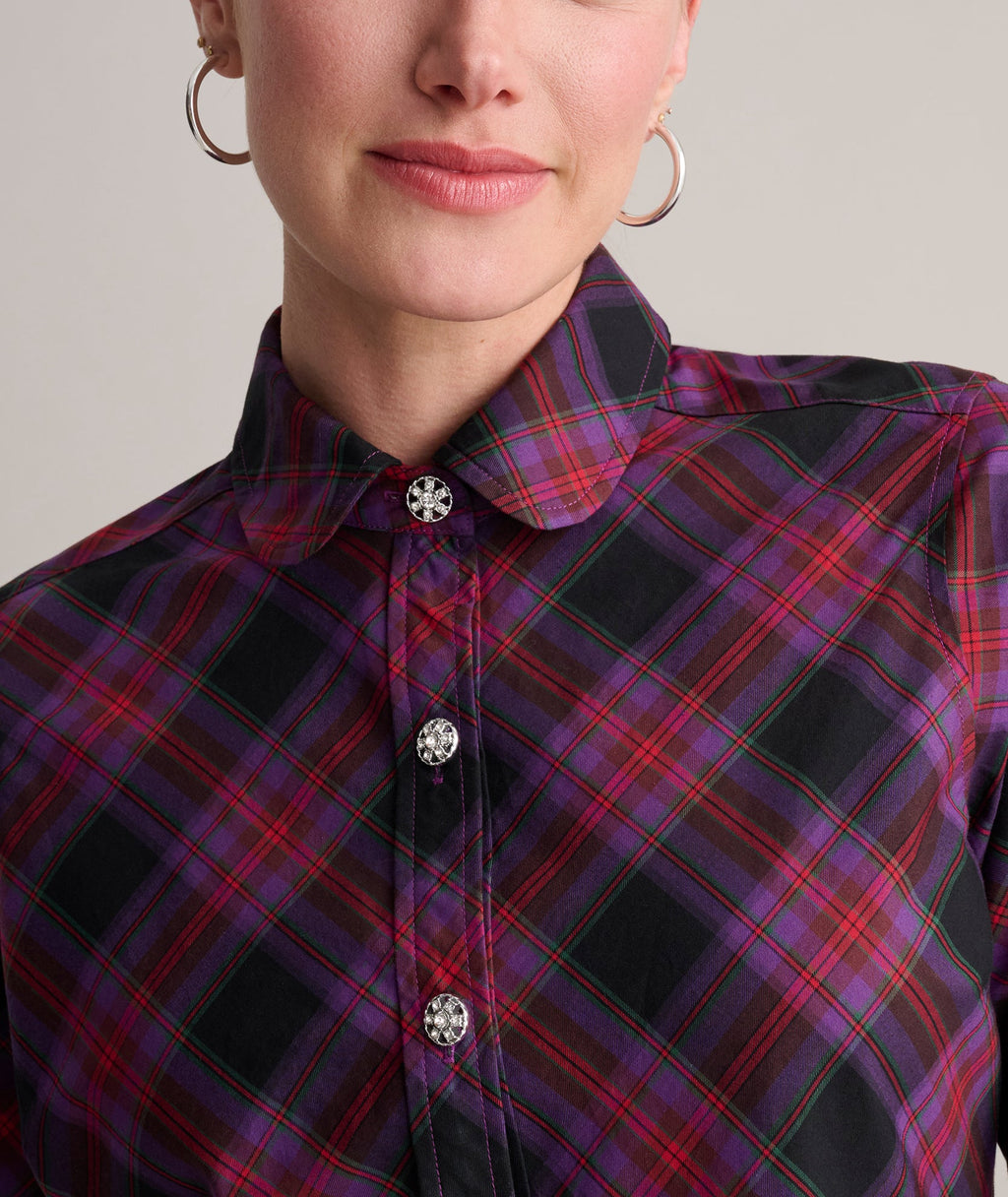 Cotton Plaid Reese Shirt Dress