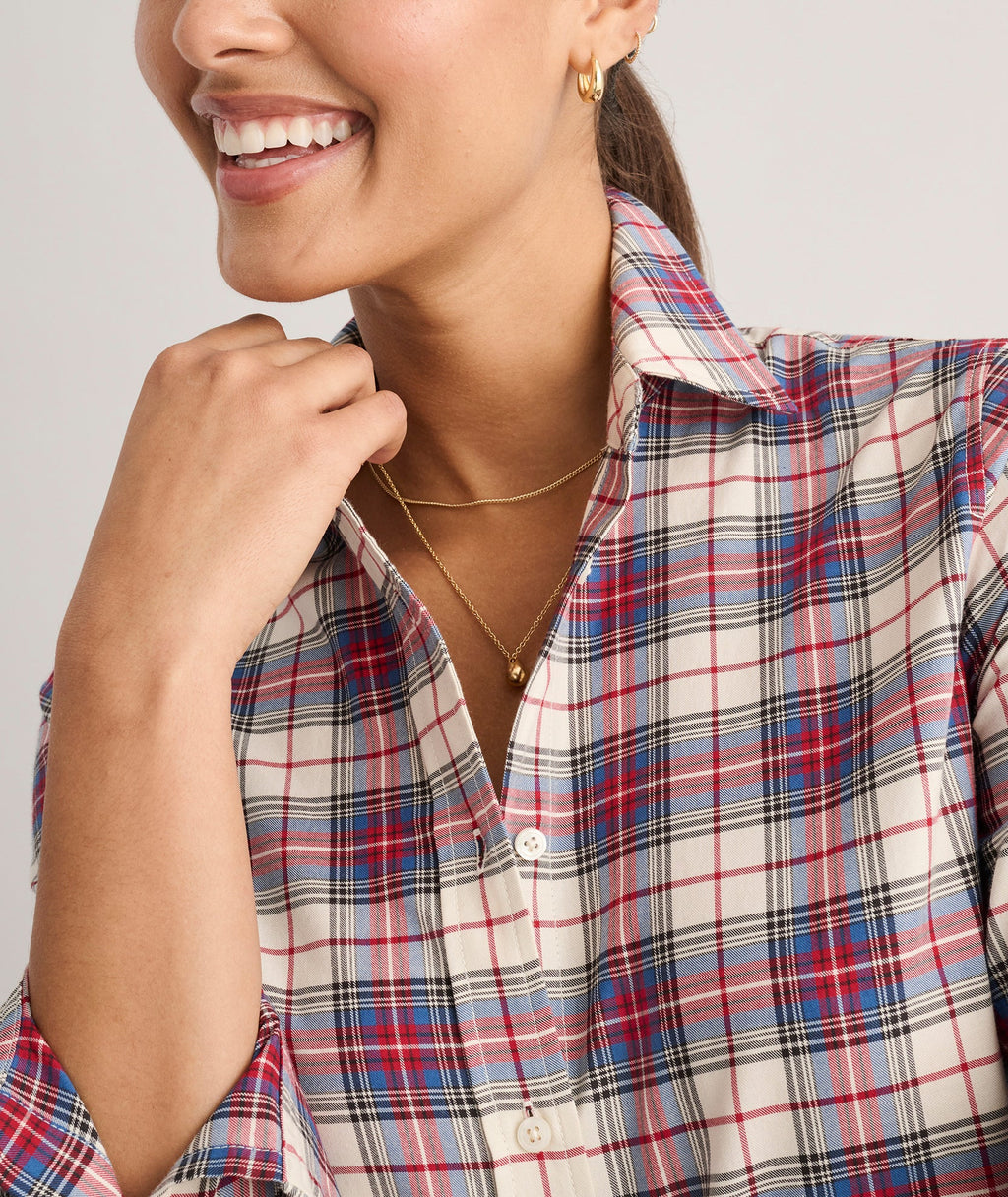 Cotton Plaid Sadie Shirt - FINAL SALE