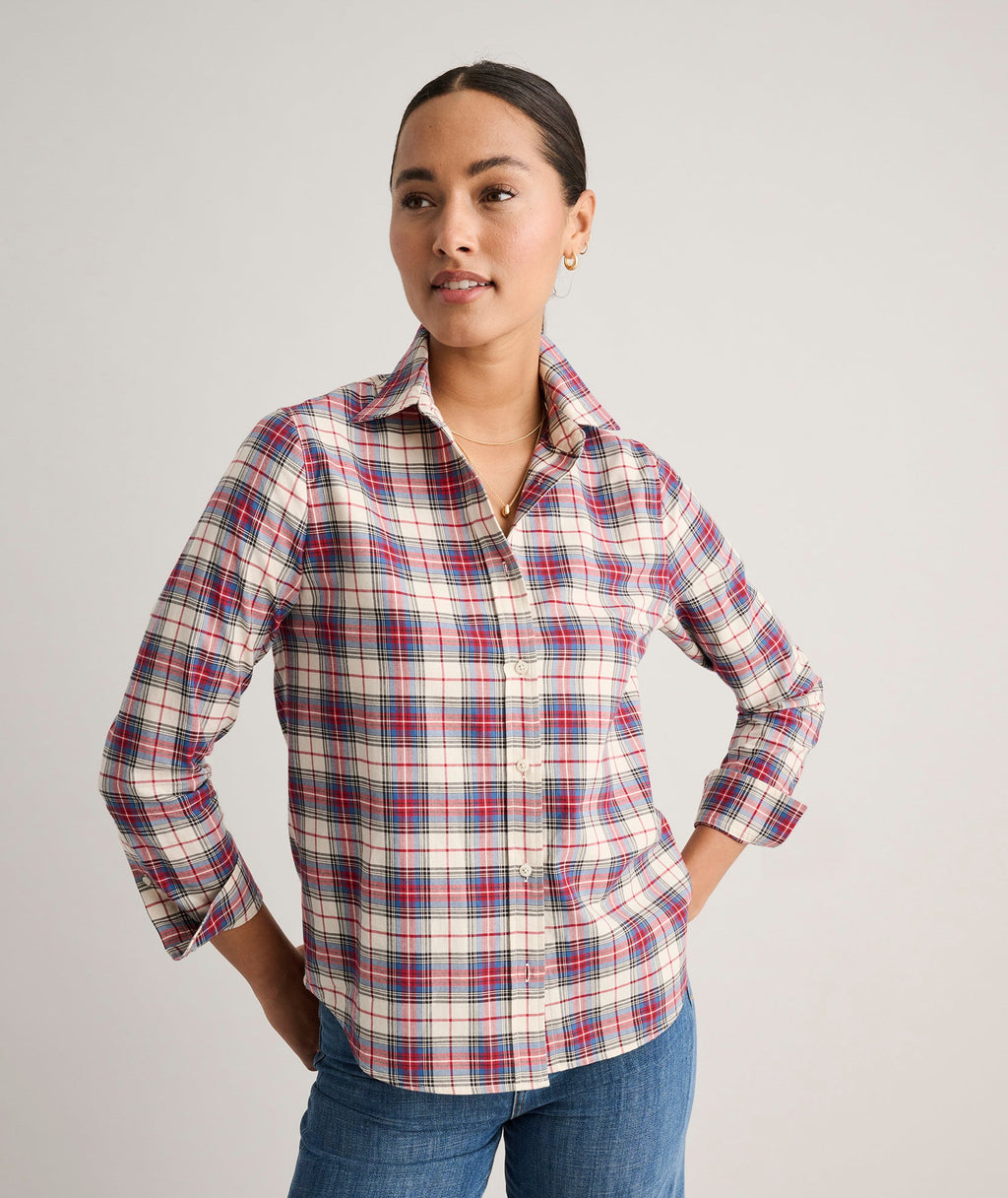 Cotton Plaid Sadie Shirt - FINAL SALE