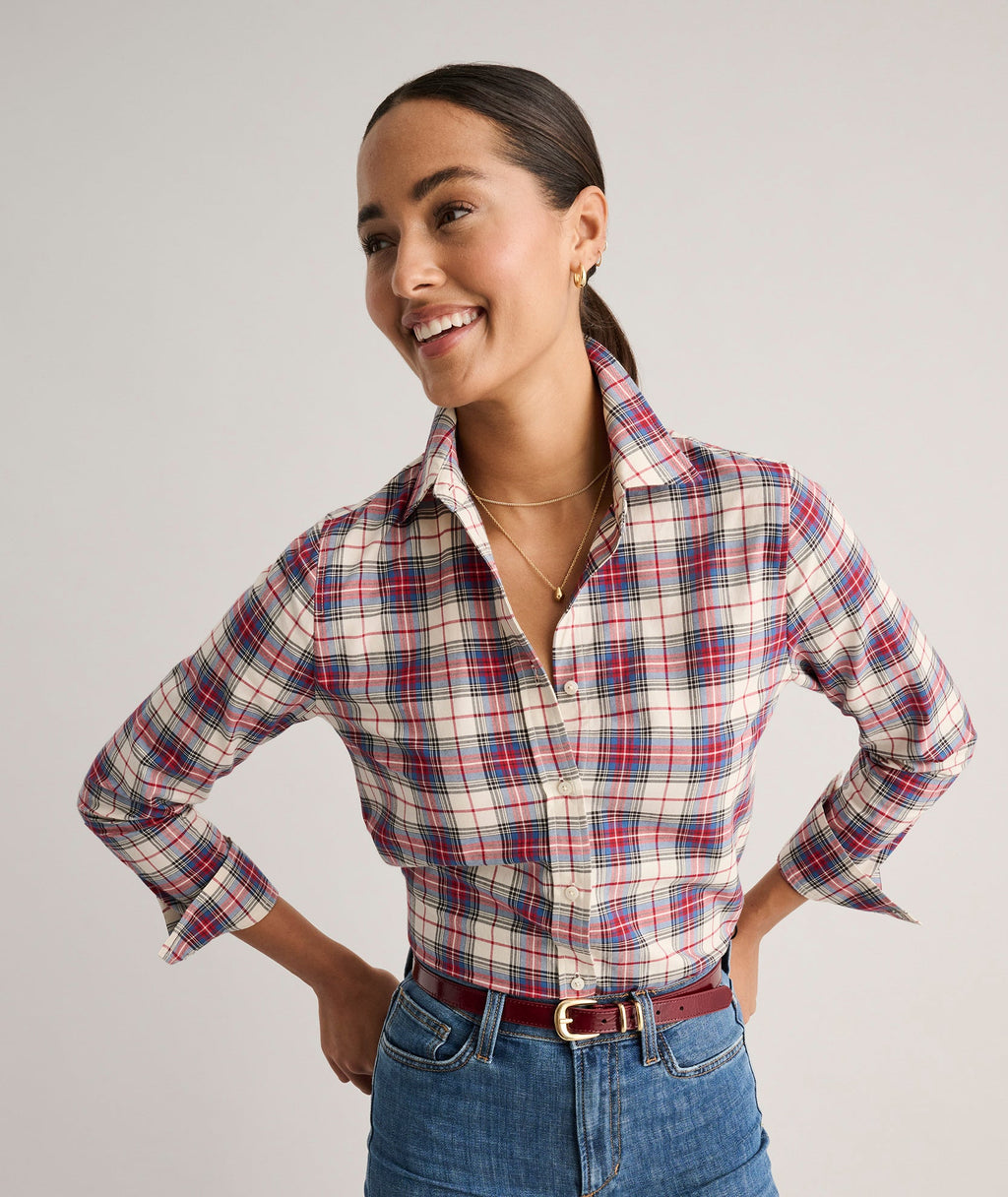 Cotton Plaid Sadie Shirt - FINAL SALE