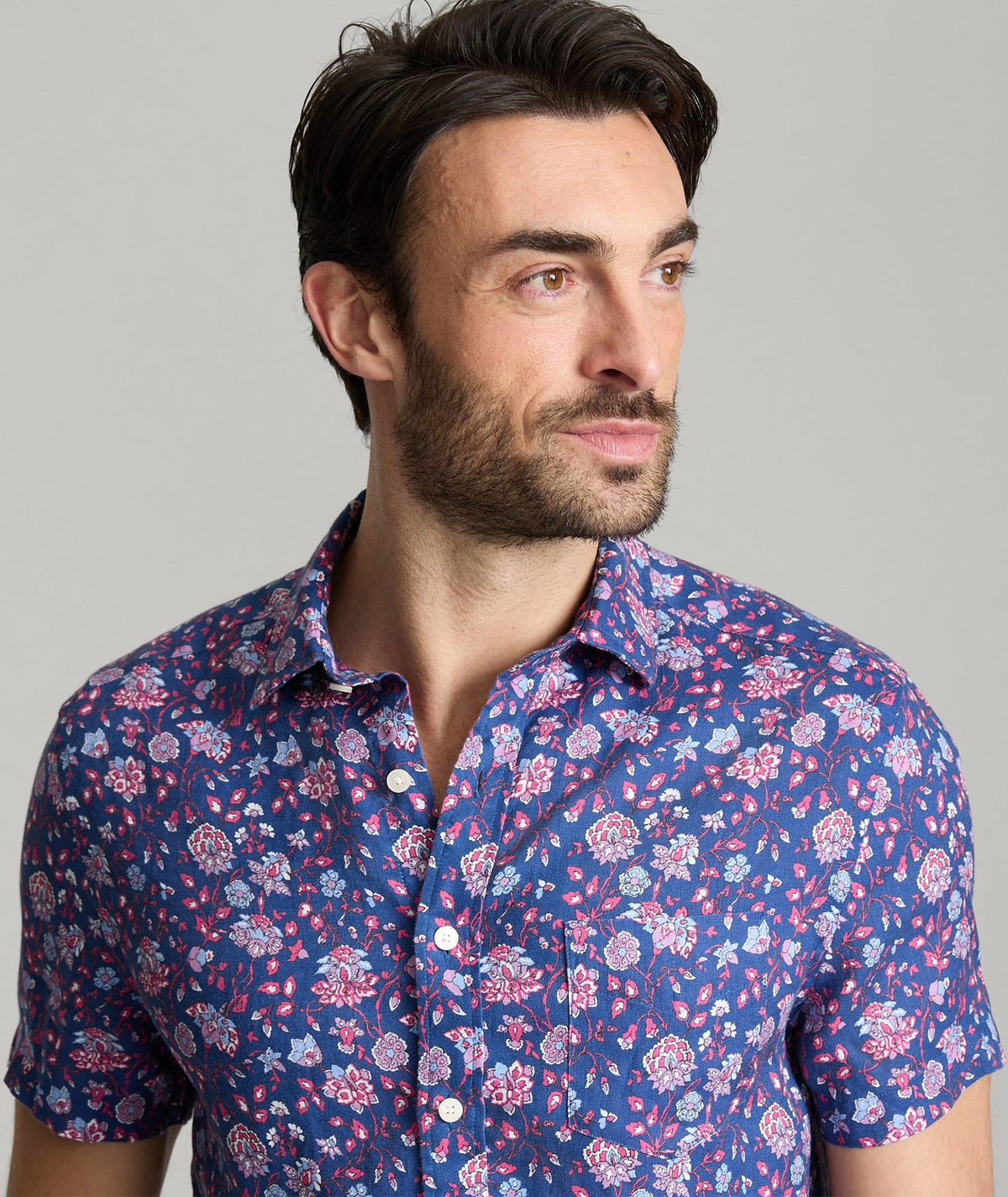 Linen Short-Sleeve Scott Shirt - FINAL SALE