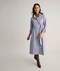 Stretch Cotton Striped Tess Shirt Dress