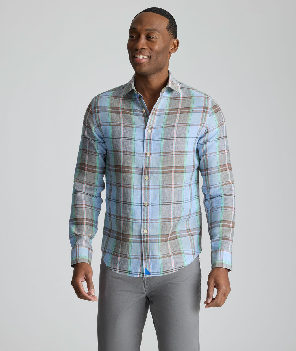 Wrinkle-Resistant Linen Vaughn Shirt