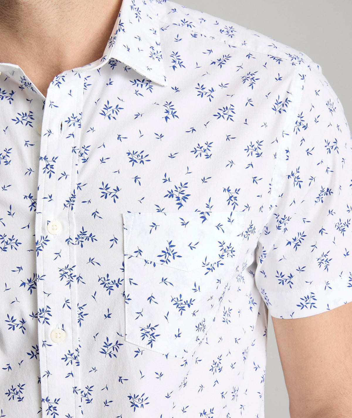 Stretch Cotton Short-Sleeve Ward Shirt - FINAL SALE